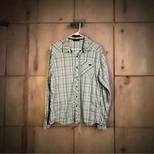 Arc'teryx Cream and Black Casual Button Down Shirt